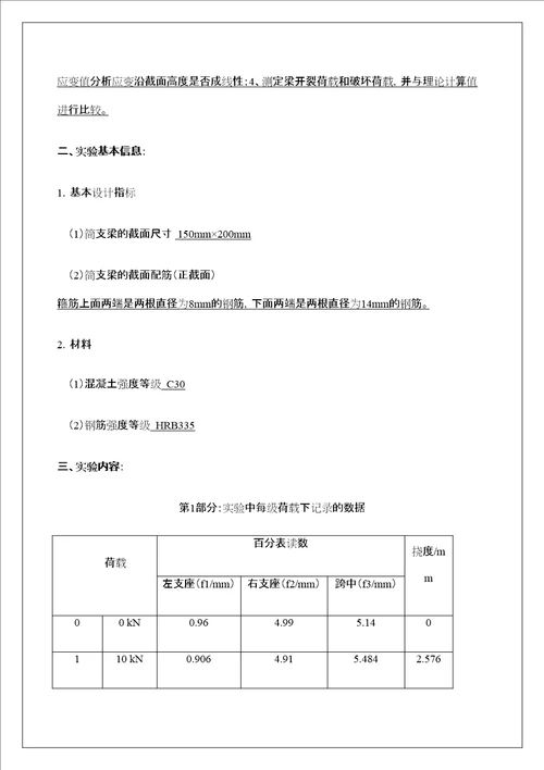 钢筋混凝土简支梁实验定稿版