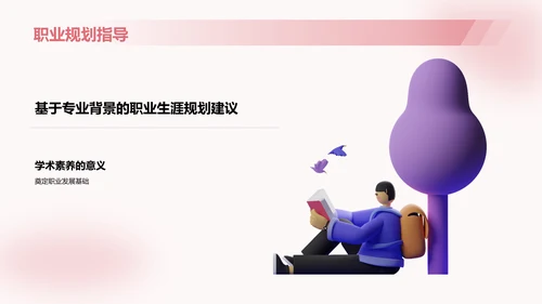 红色3D风大学生专业课汇报PPT模板