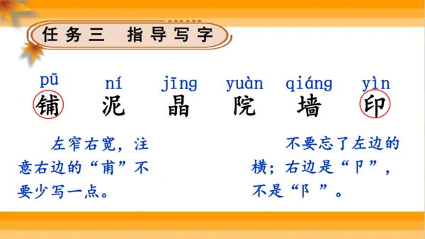 【同步课件】 5.铺满金色巴掌的水泥道   课件（2课时）
