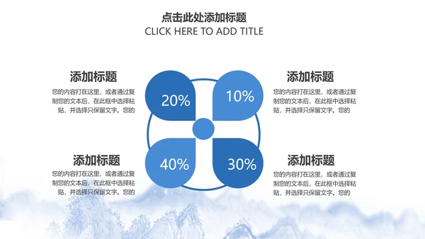 精美青花瓷中国风卷轴动态ppt模板