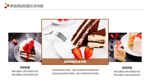 甜品蛋糕美食甜点下午茶动态PPT模板