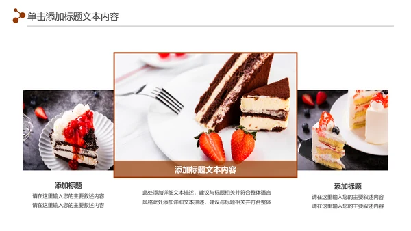 甜品蛋糕美食甜点下午茶动态PPT模板