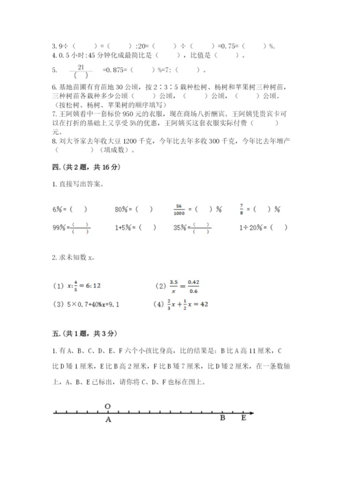 沪教版六年级数学下学期期末测试题（培优b卷）.docx