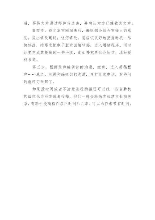 如何发表论文期刊杂志.docx