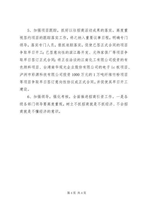 县招商引资工作情况汇报 (15).docx