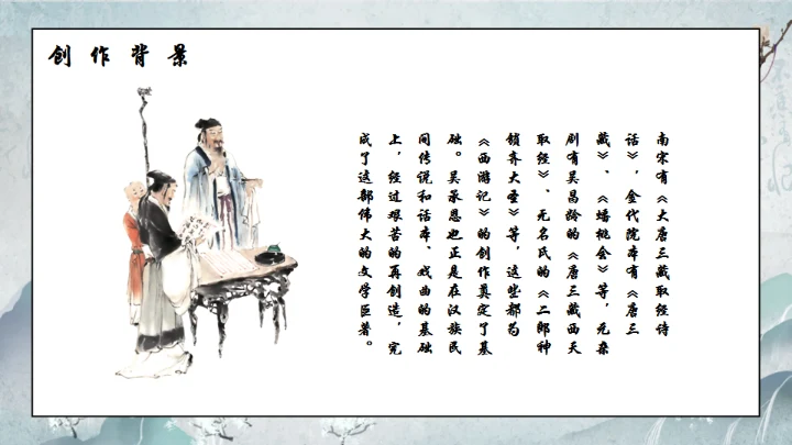 西游记通用PPT模板