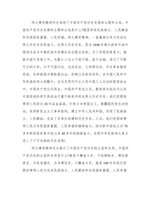 新时代如何弘扬伟大建党精神心得体会范文.docx