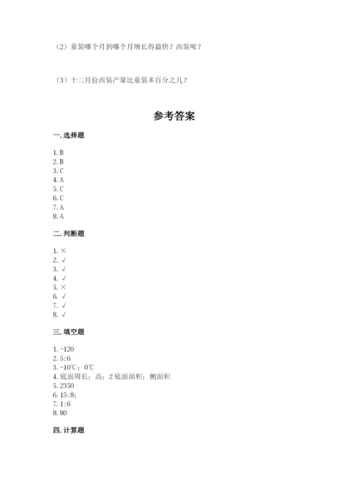 北师大版小学六年级下册数学期末检测试题完美版.docx