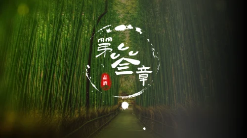 绿色生态自然竹林酒文化竹叶青通用PPT模板