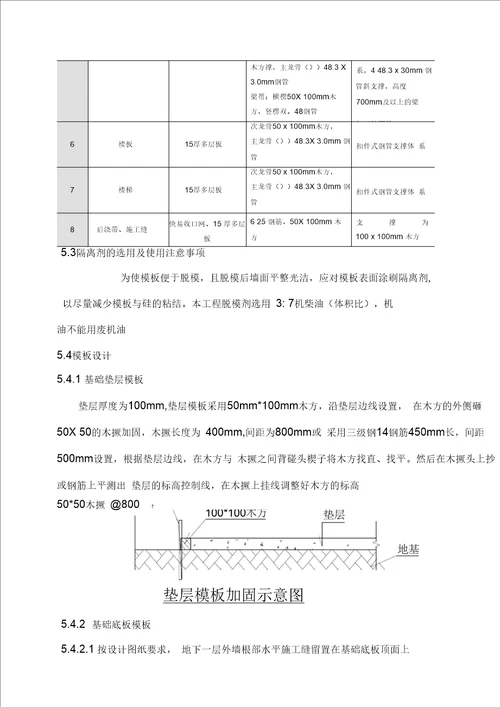 模板工程施工方案5