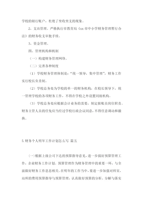 财务个人明年工作计划怎么写.docx
