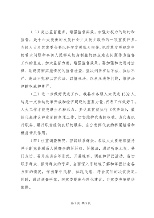 县委书记在庆祝人民代表大会成立50周年大会上的讲话.docx