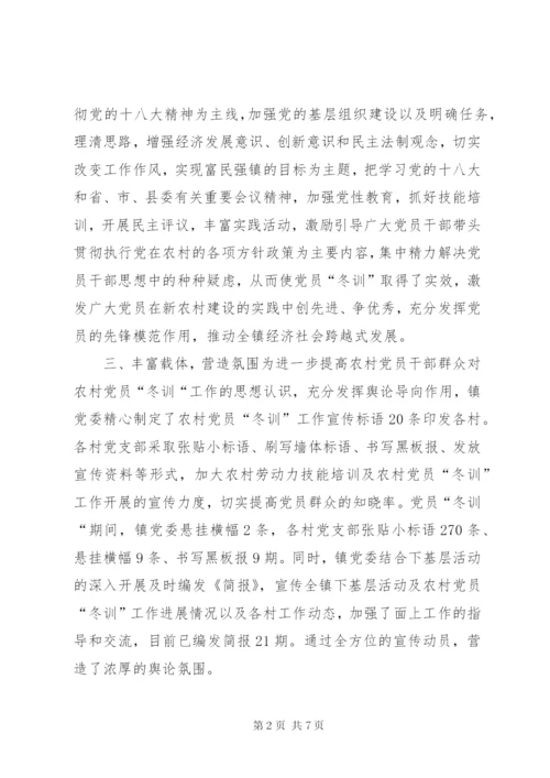 乡镇冬训工作总结范文.docx