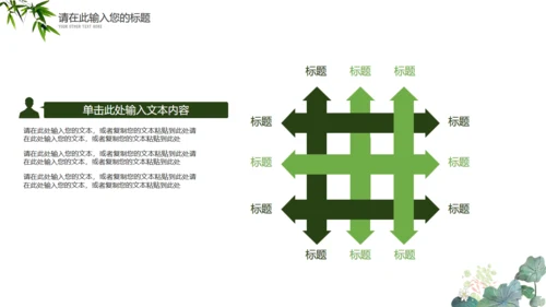绿意旗袍美通用PPT模板