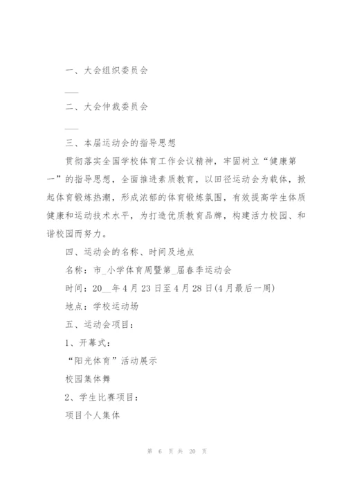 运动会主题活动的优秀策划书.docx