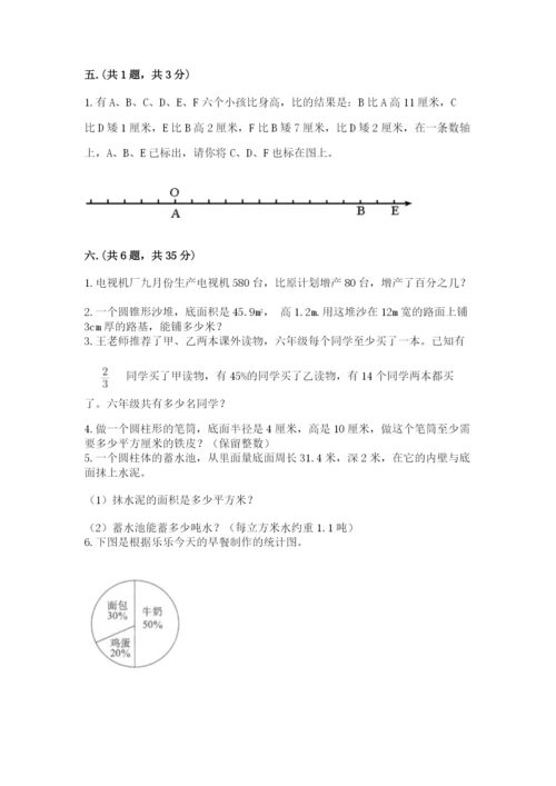 人教版六年级数学小升初试卷及答案（历年真题）.docx