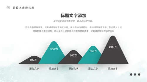 蓝色文艺水彩工作总结汇报PPT模板