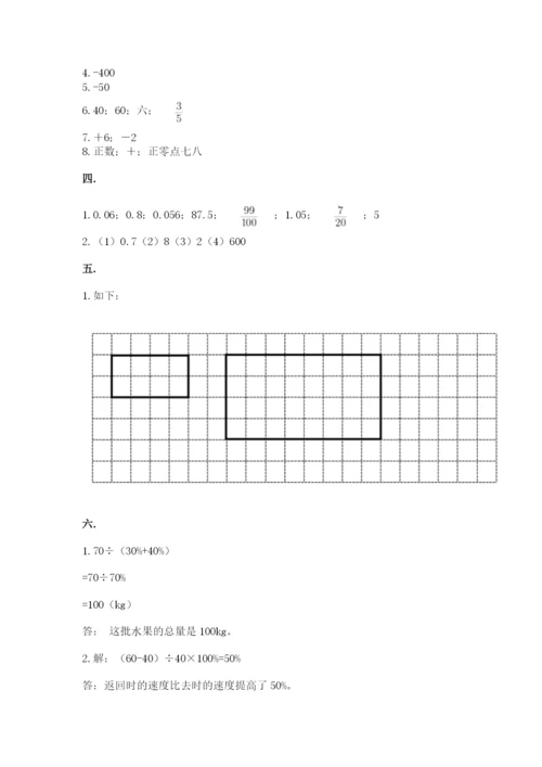 西师大版小升初数学模拟试卷附参考答案【突破训练】.docx