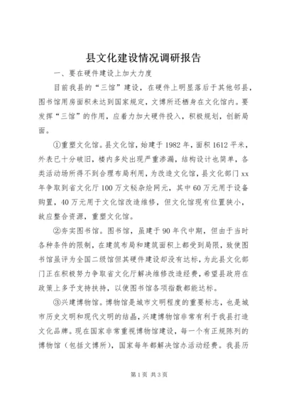 县文化建设情况调研报告 (2).docx