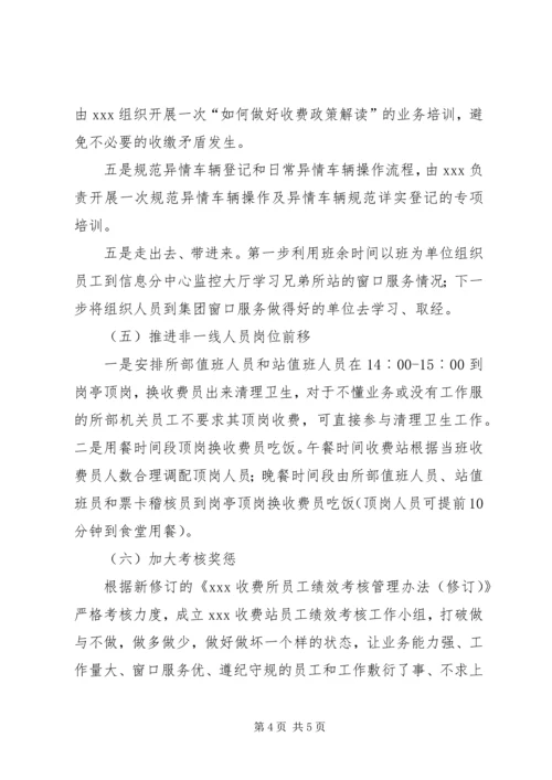 高速路收费站形象提升活动方案.docx