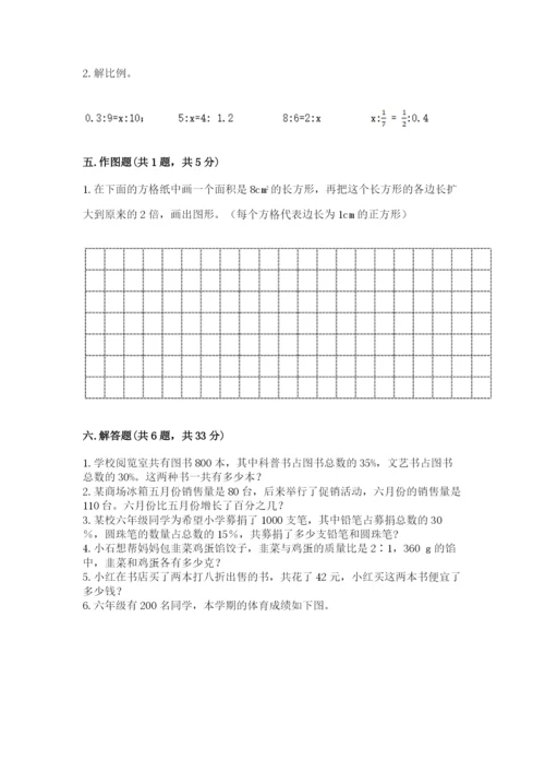 北师大版小学六年级下册数学期末检测试题（考点提分）.docx