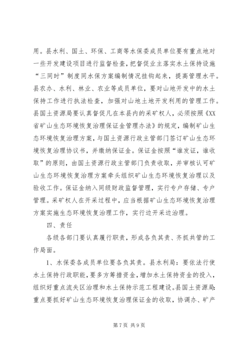 县委水土保持工作会议上的讲话.docx