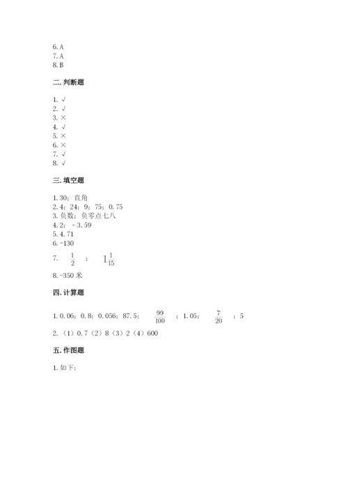 小升初数学期末测试卷附参考答案【夺分金卷】.docx