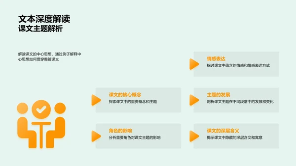 课文精析教学PPT模板