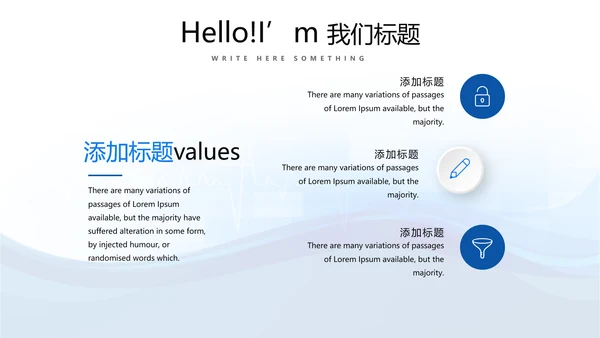蓝色简约手术室述职报告动态PPT