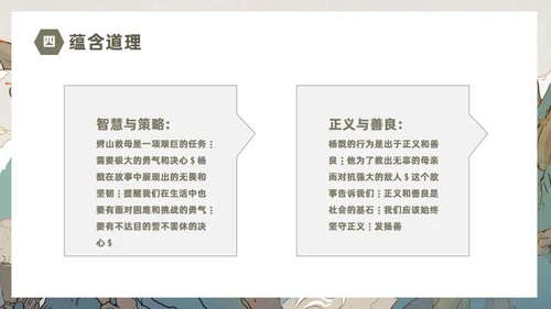 民间故事劈山救母通用PPT模板