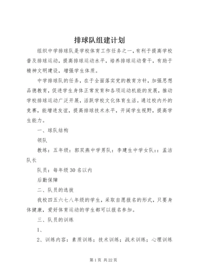 排球队组建计划.docx