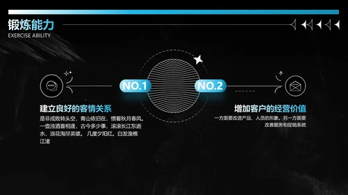 潮流酸性风工作汇报PPT套装