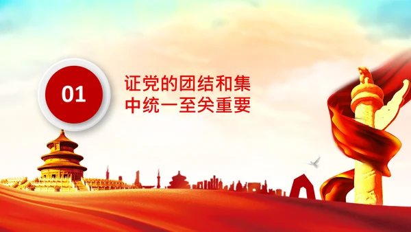 学习论中国共产党历史党的团结和集中统一PPT