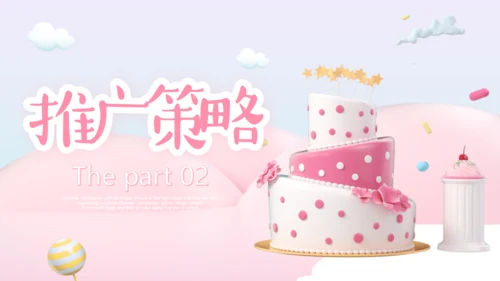 甜蜜时光，甜品糖果通用PPT模板