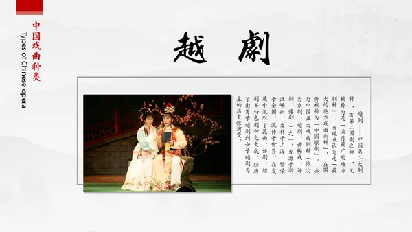 中国风戏曲名伶通用PPT模板