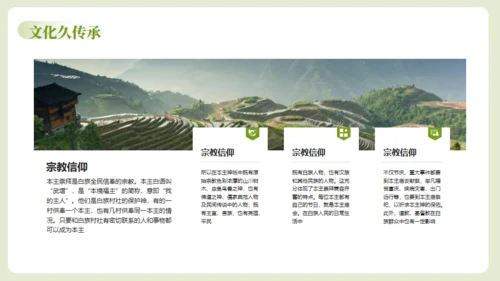 云南瑰定白族介绍通用PPT模板