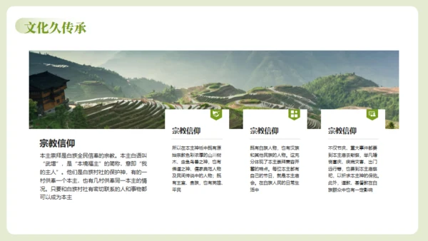 云南瑰定白族介绍通用PPT模板