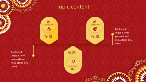 红色传统喜庆工作总结汇报动态PPT