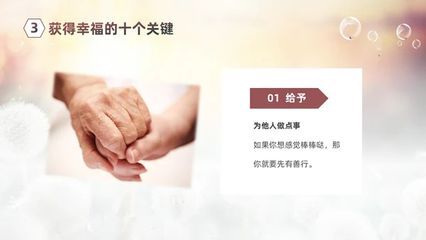 清新简约蒲公英3月20日国际幸福日追求幸福建设未来PPT