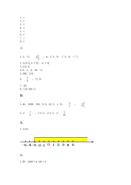 小学六年级数学毕业试题附答案【巩固】.docx