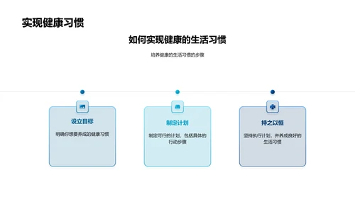 健康生活 习惯塑造