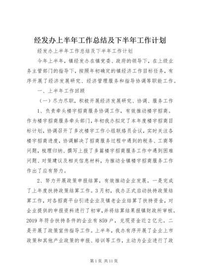 经发办上半年工作总结及下半年工作计划 (2).docx