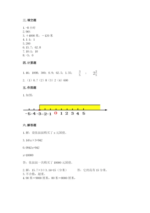 巴中地区小升初数学测试卷及答案1套.docx