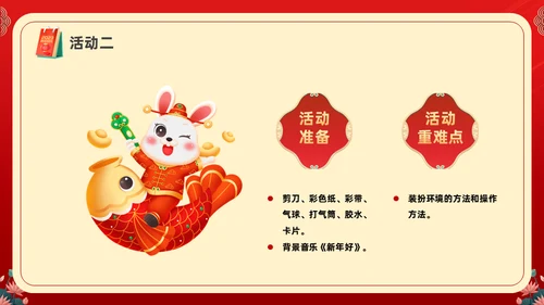 年年有余喜迎元旦春节联欢晚会活动通用PPT模板