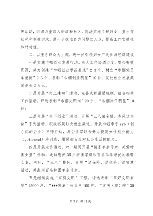 社区妇联工作计划20XX年.docx