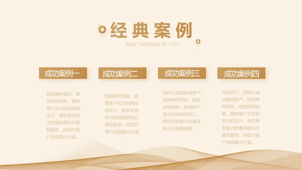 金色大气企业宣传简介介绍PPT动态模板