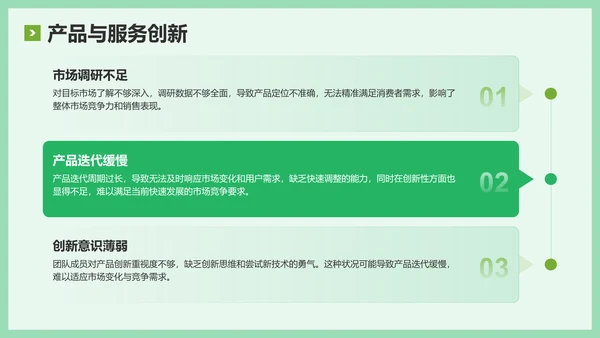 绿色简约风年中工作复盘与思考PPT模板
