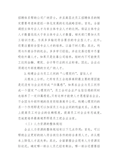 论我国中小企业人力资源管理论文.docx