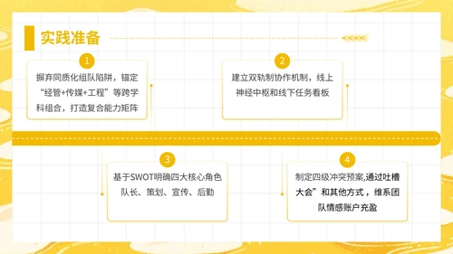 黄色插画风大学生暑期社会实践