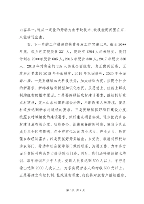 乡镇年度扶贫开发工作总结.docx